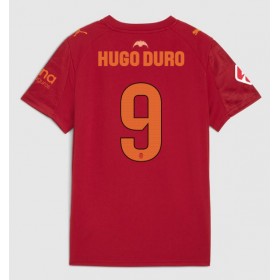 Pánské fotbalový oblečení Valencia Hugo Duro #9 Venkovní košile 2025-26 Krátkým Rukávem